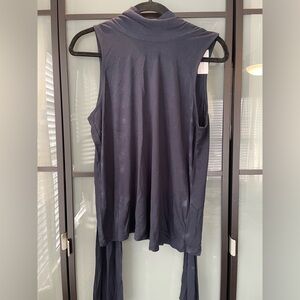 NWT Banana Republic Navy Sleeveless Top with tie back